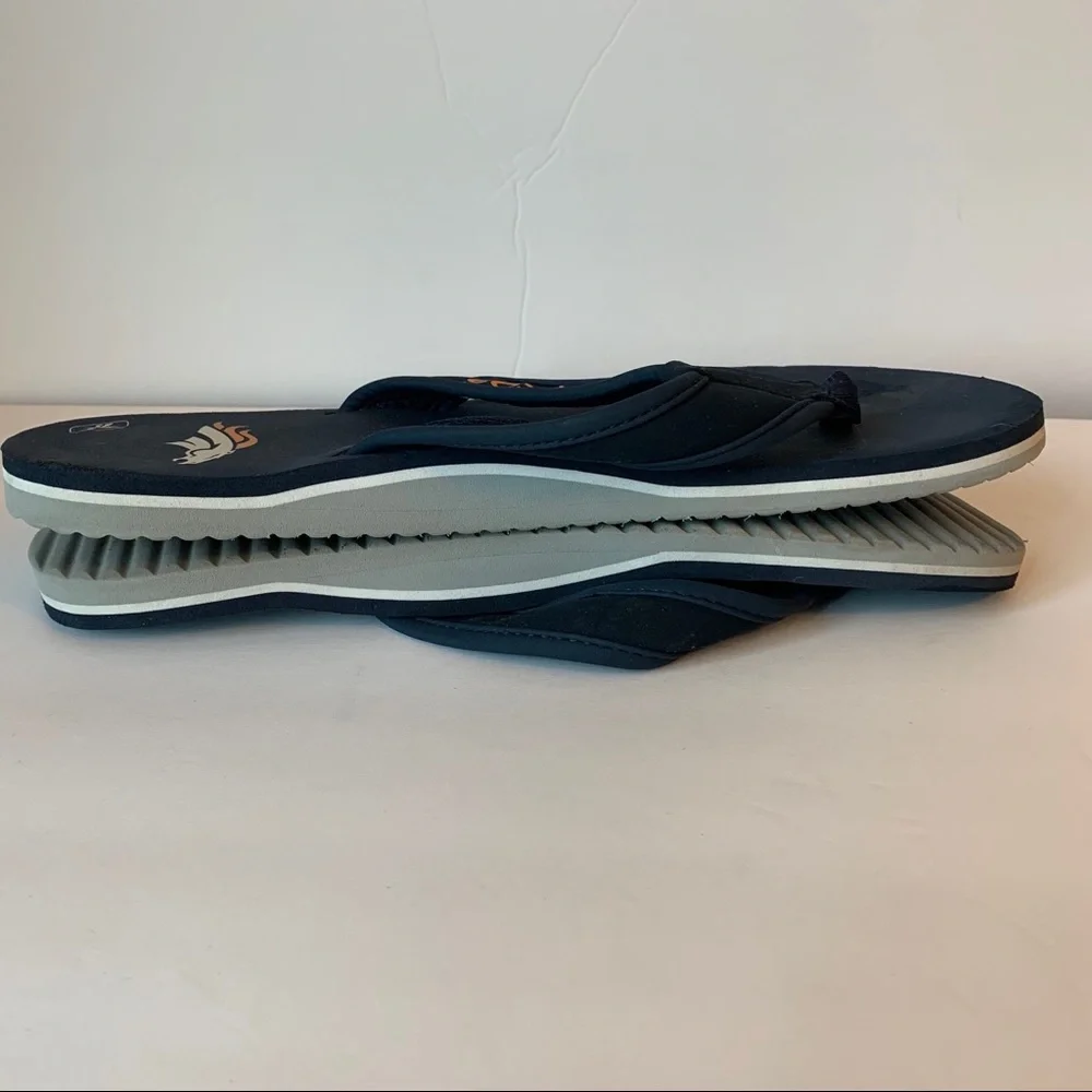Reebok 8 Denver Broncos flip flops thong sandal